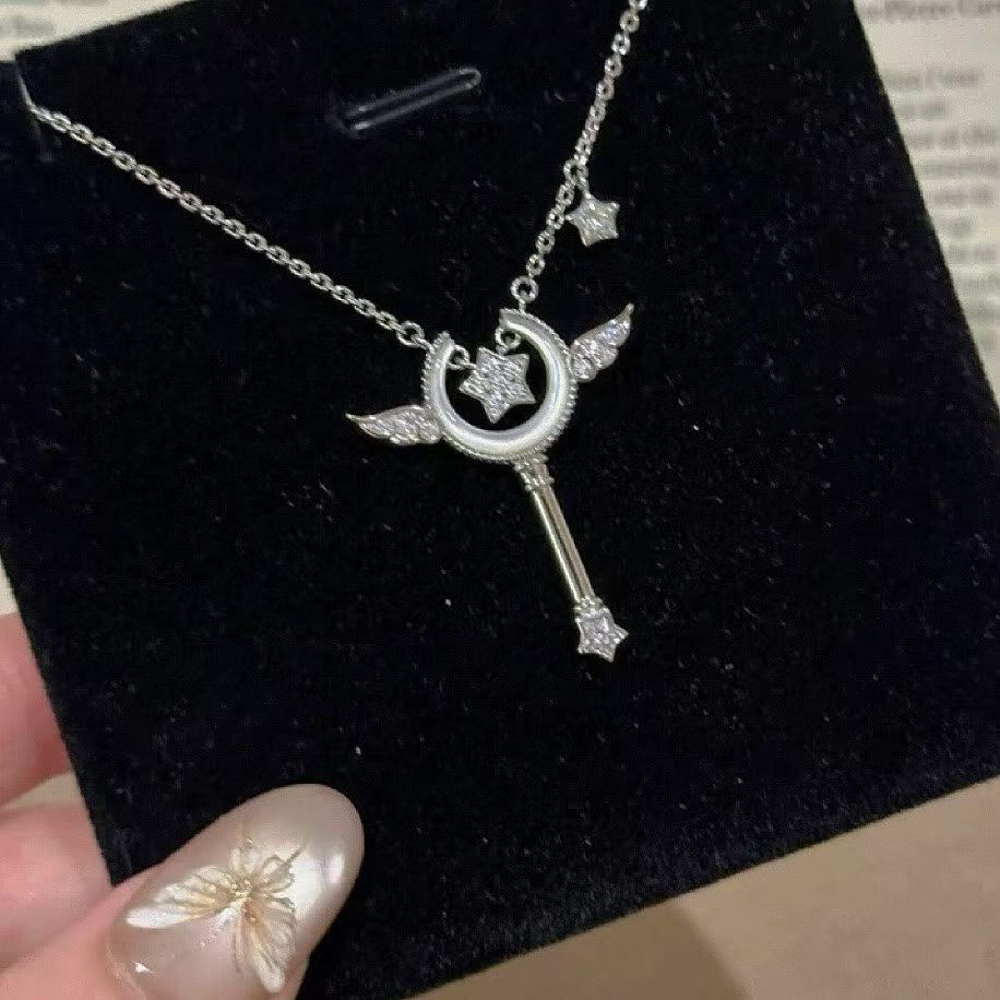 坠链均800银 百变仙女棒 纯银项链女魔法棒吊坠锁骨链小众送礼物