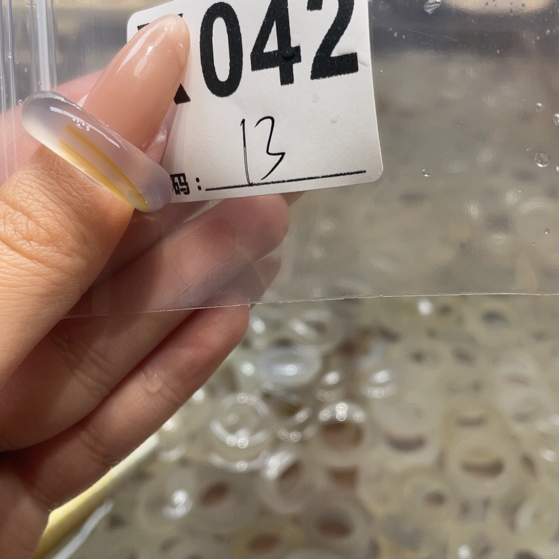 玛瑙/玉髓未镶嵌戒指042