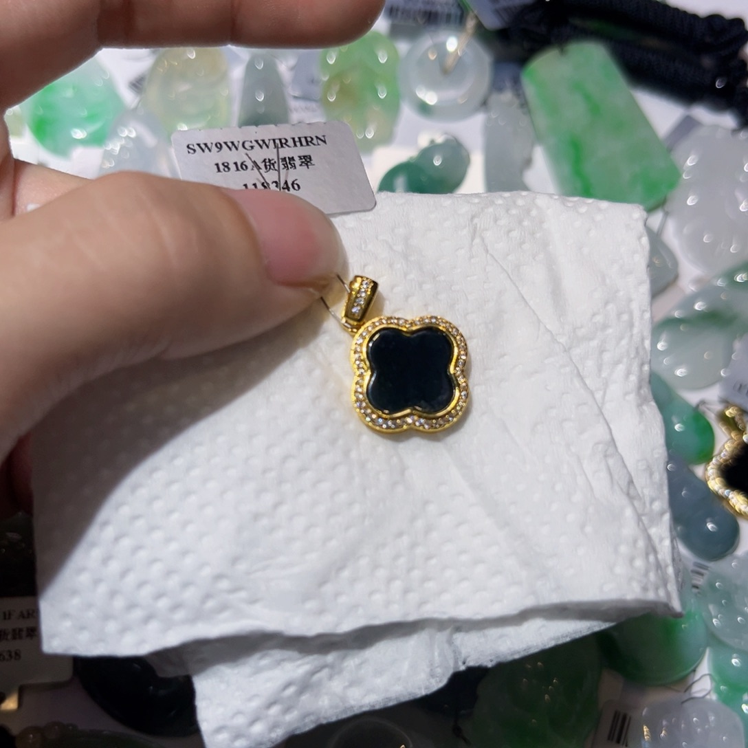 翡翠颈饰未镶嵌天然翡翠A货