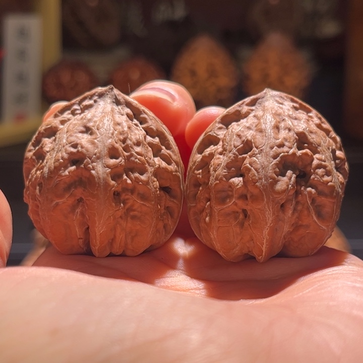 吊坠文玩核桃方底包子40