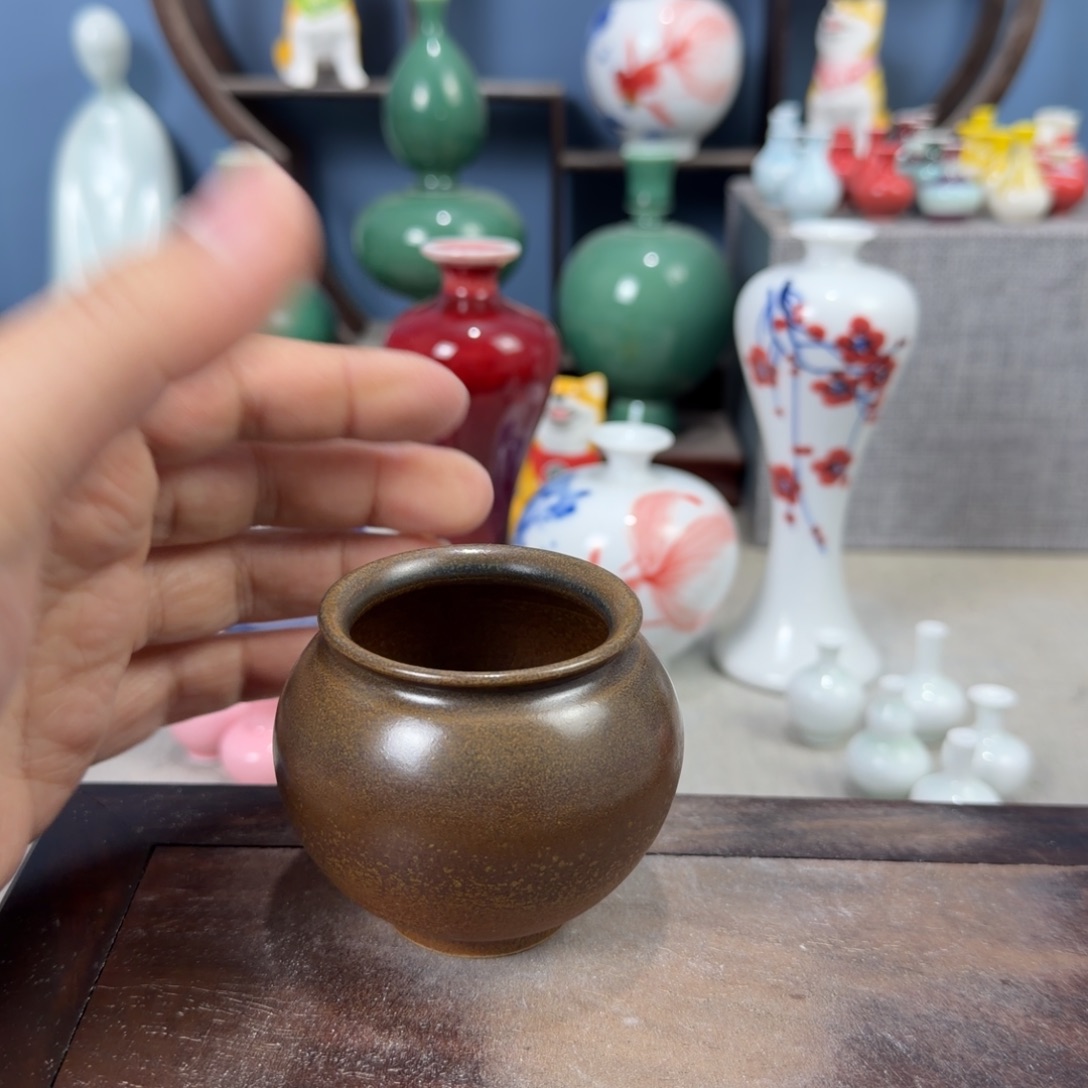 陶瓷手工小花器摆件