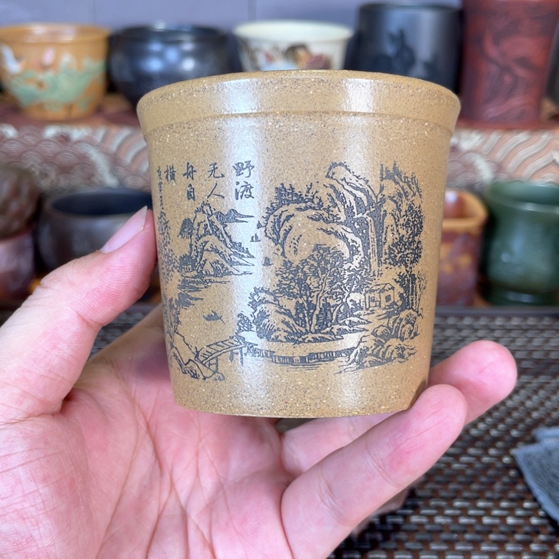 原矿紫砂大主人杯