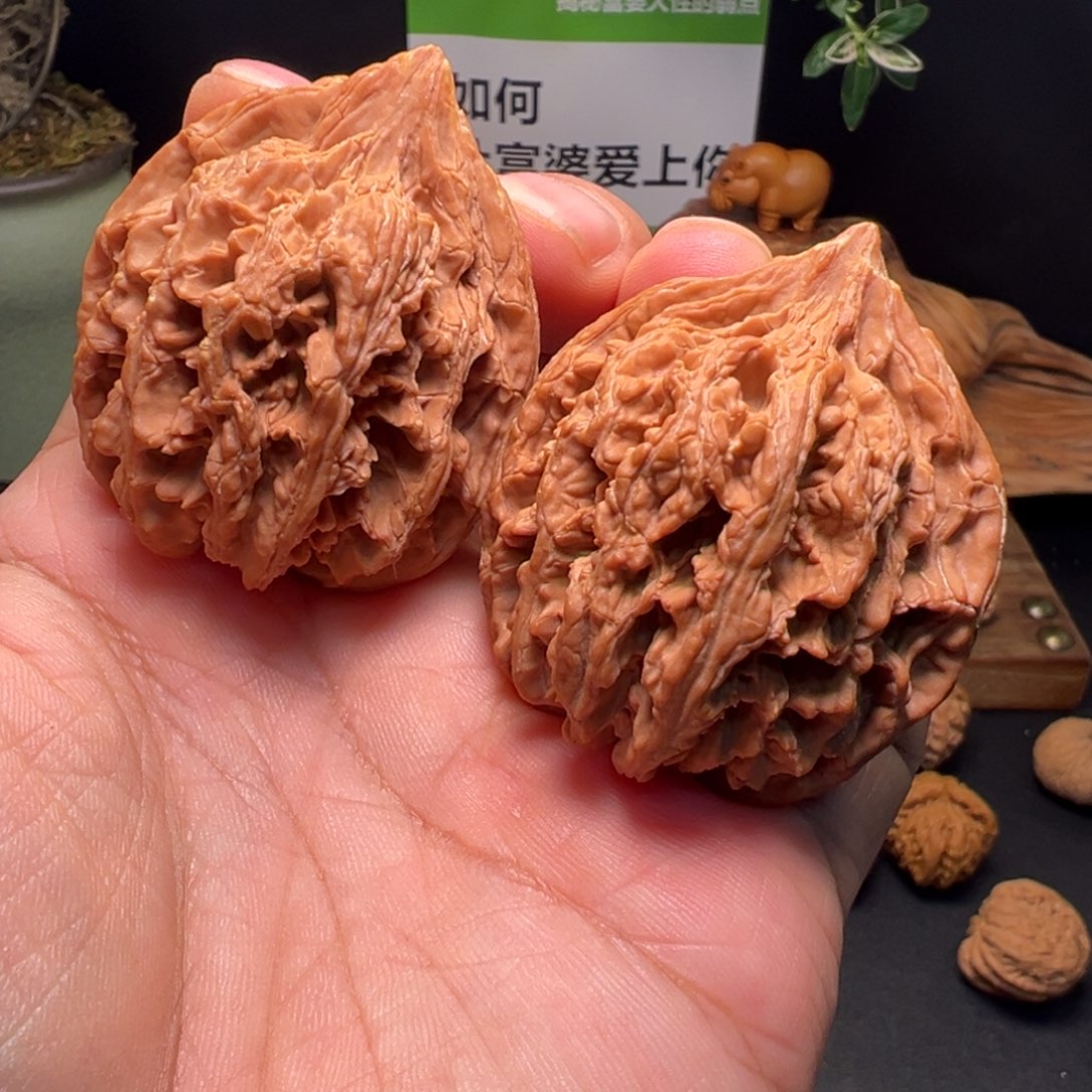 观***花吊坠文玩核桃七星龙渊