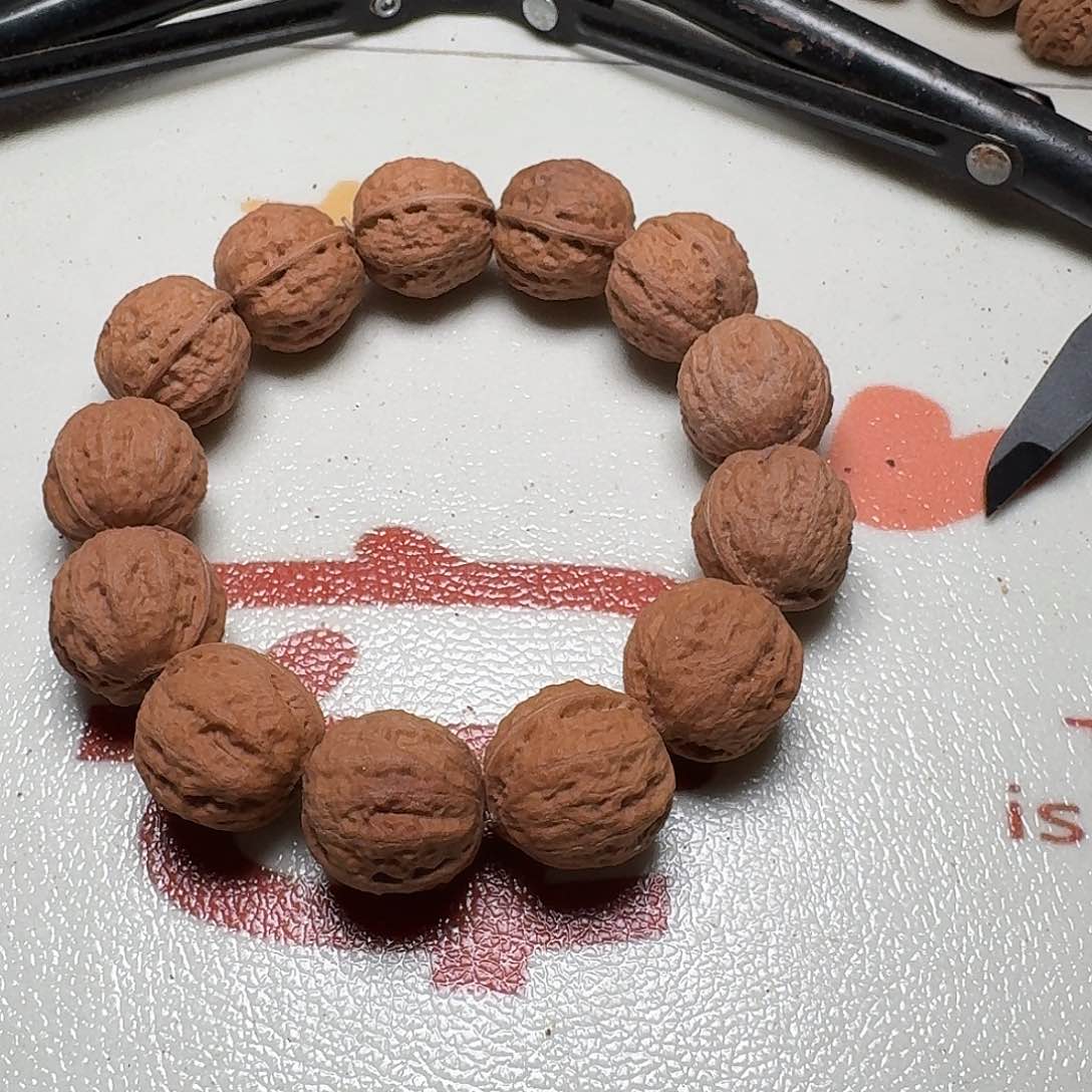 核桃手串/手链6号边肚高26