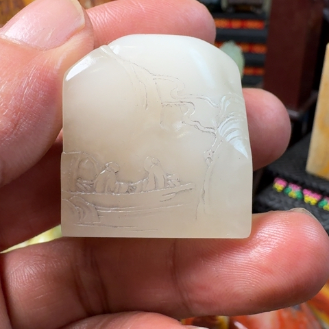 魔***鱼寿山石寿山坑头晶