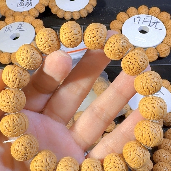 人***梦桃核吊坠南瓜玻璃球桃核