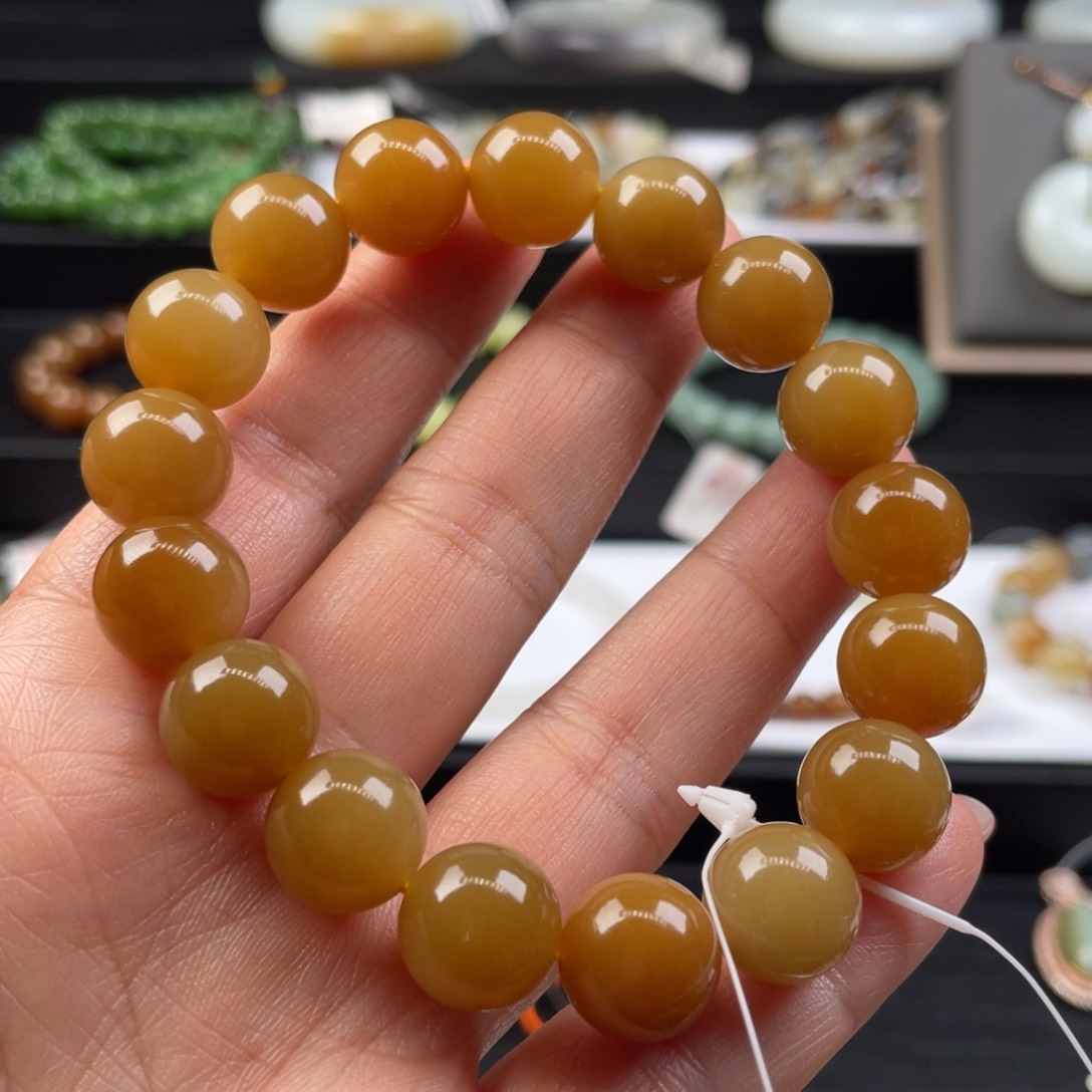 和田玉手串未镶嵌