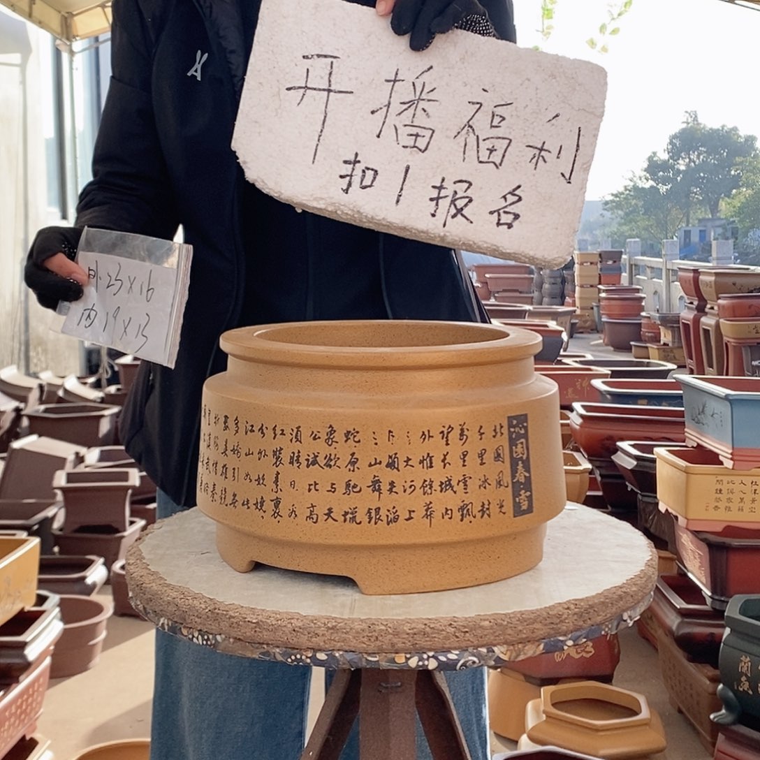 紫砂花盆紫砂花盆