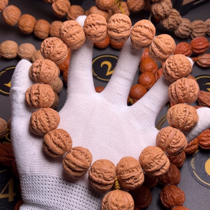 迪***ง手串文玩核桃粗筋八棱