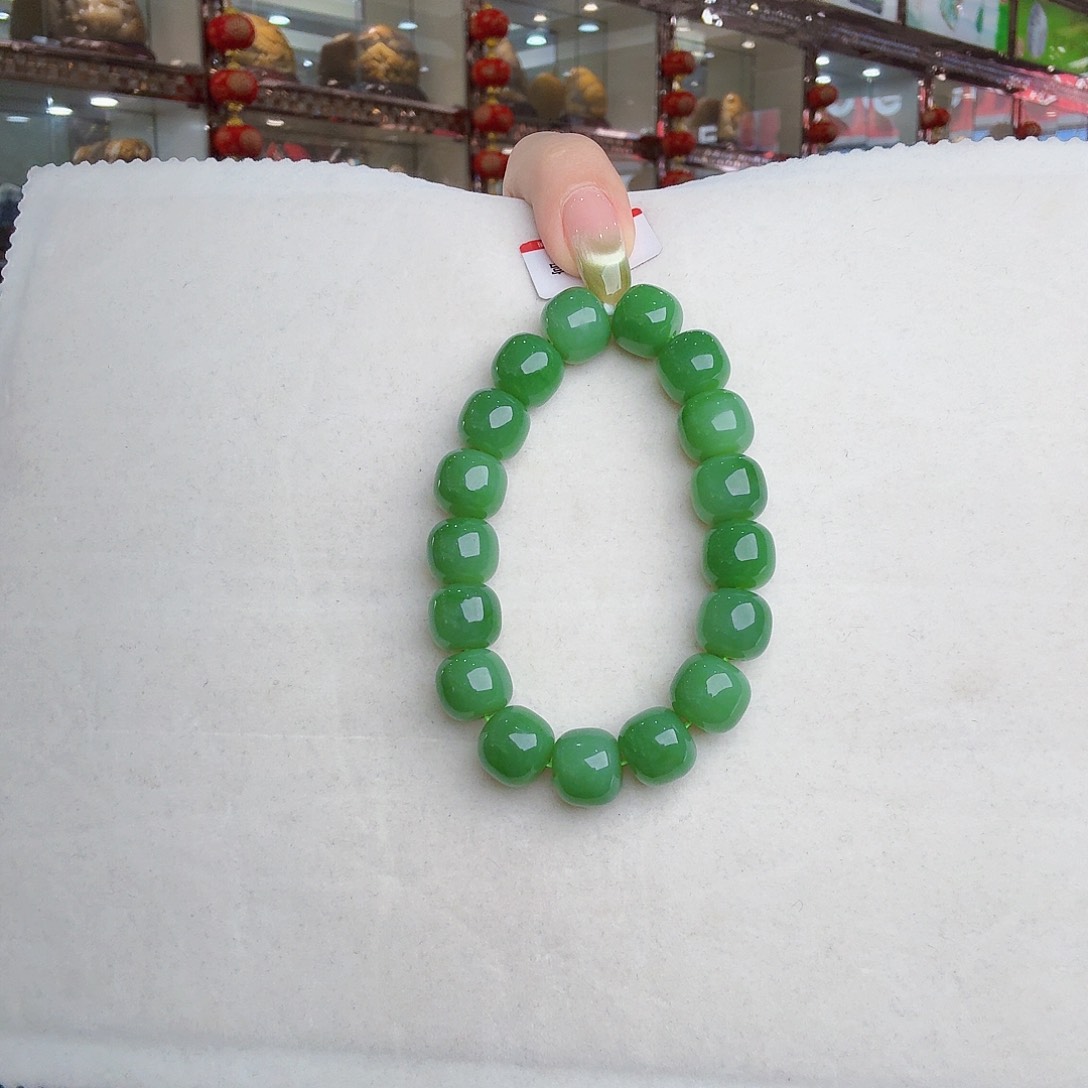 姜***)手链未镶嵌和田玉（碧玉）