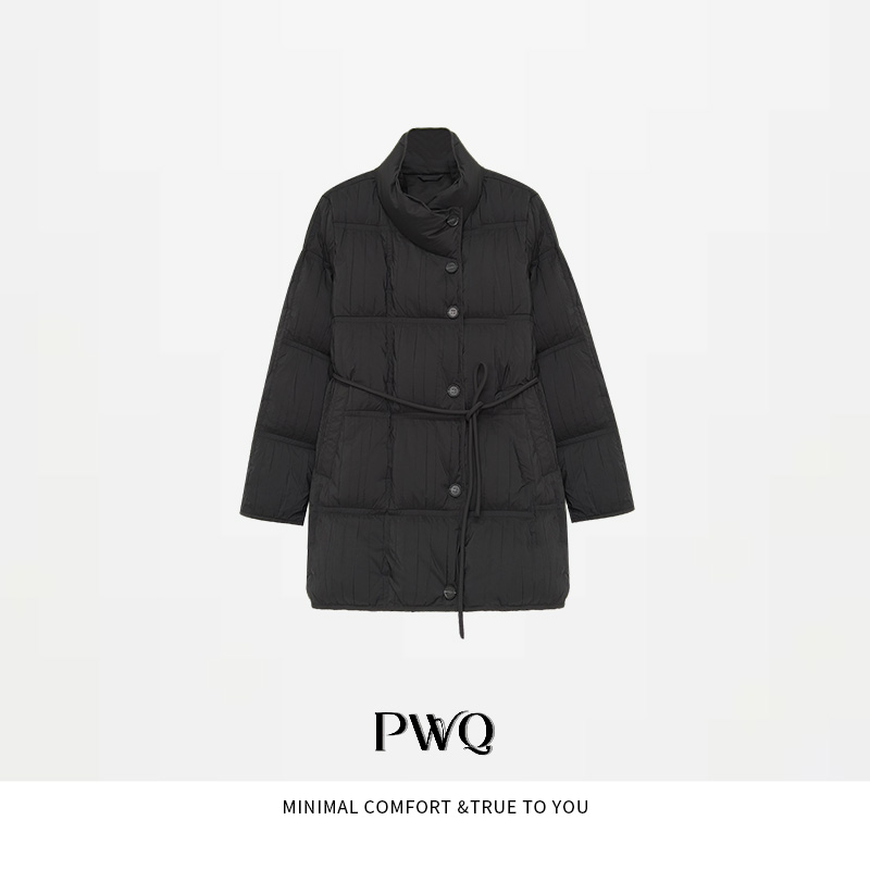 【温暖冬日】羽绒服立领单排扣系带ZR-25102540-QY