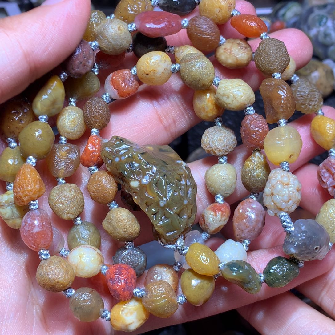 未镶嵌玛瑙/玉髓珠宝半成品