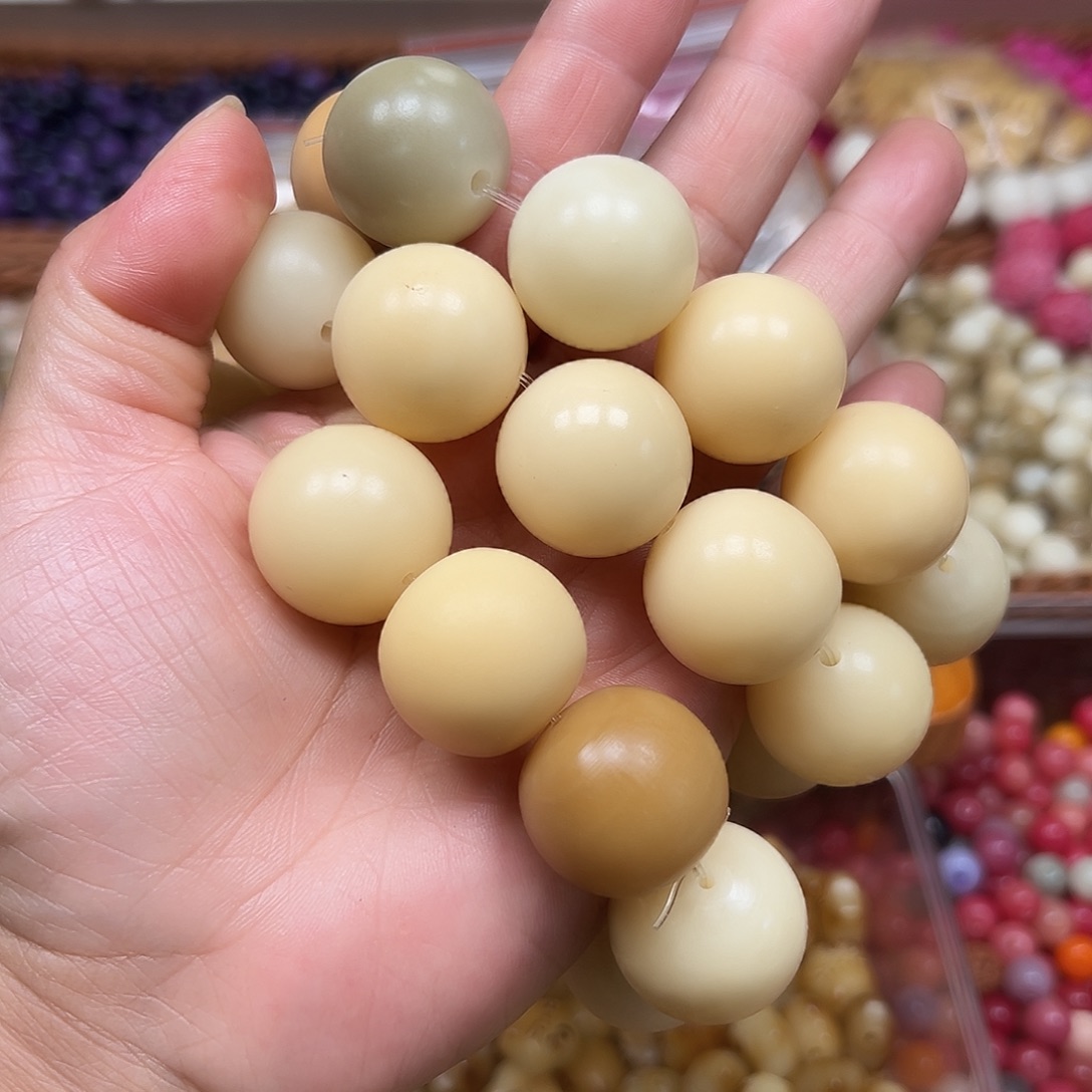 吃***枝菩提根/象牙果手串微瑕串3条