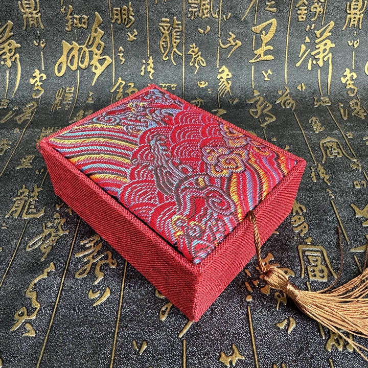 首饰盒/箱 八方吞金兽首饰盒收纳盒中式简约收纳袋首饰袋国风