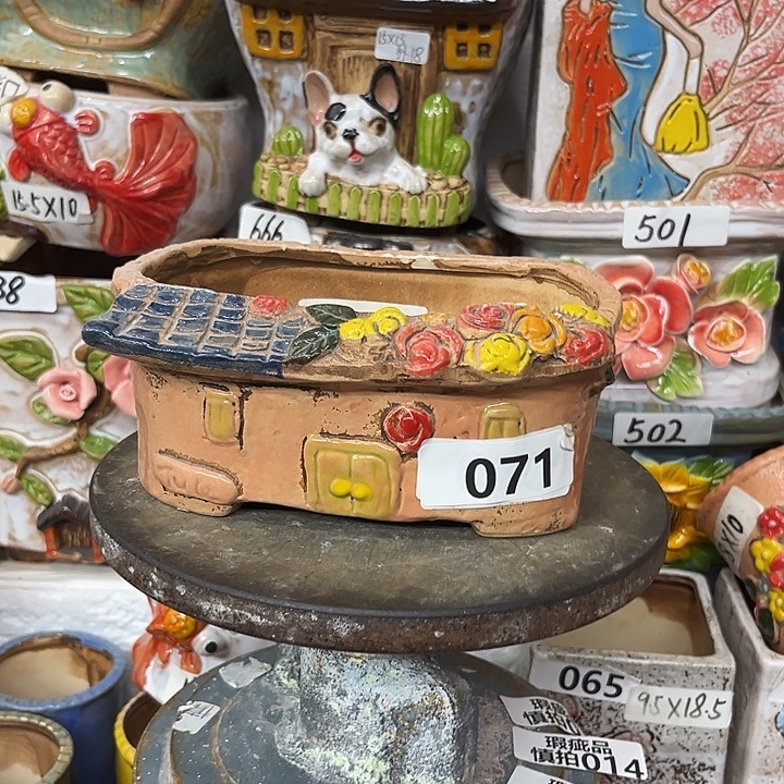 粗陶材质多肉花盆