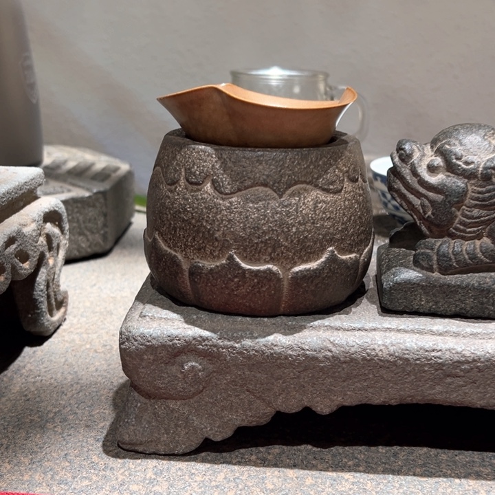 石材小***画如意井圈青石福建