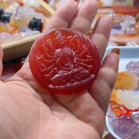 玛瑙/玉髓吊坠(赠链)未镶嵌