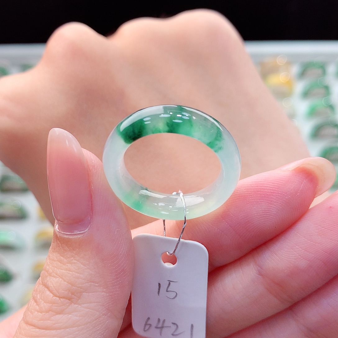 翡翠戒指未镶嵌15号