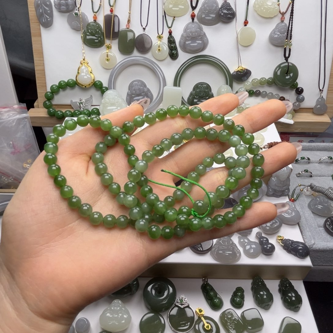 和田玉手串未镶嵌我**赵