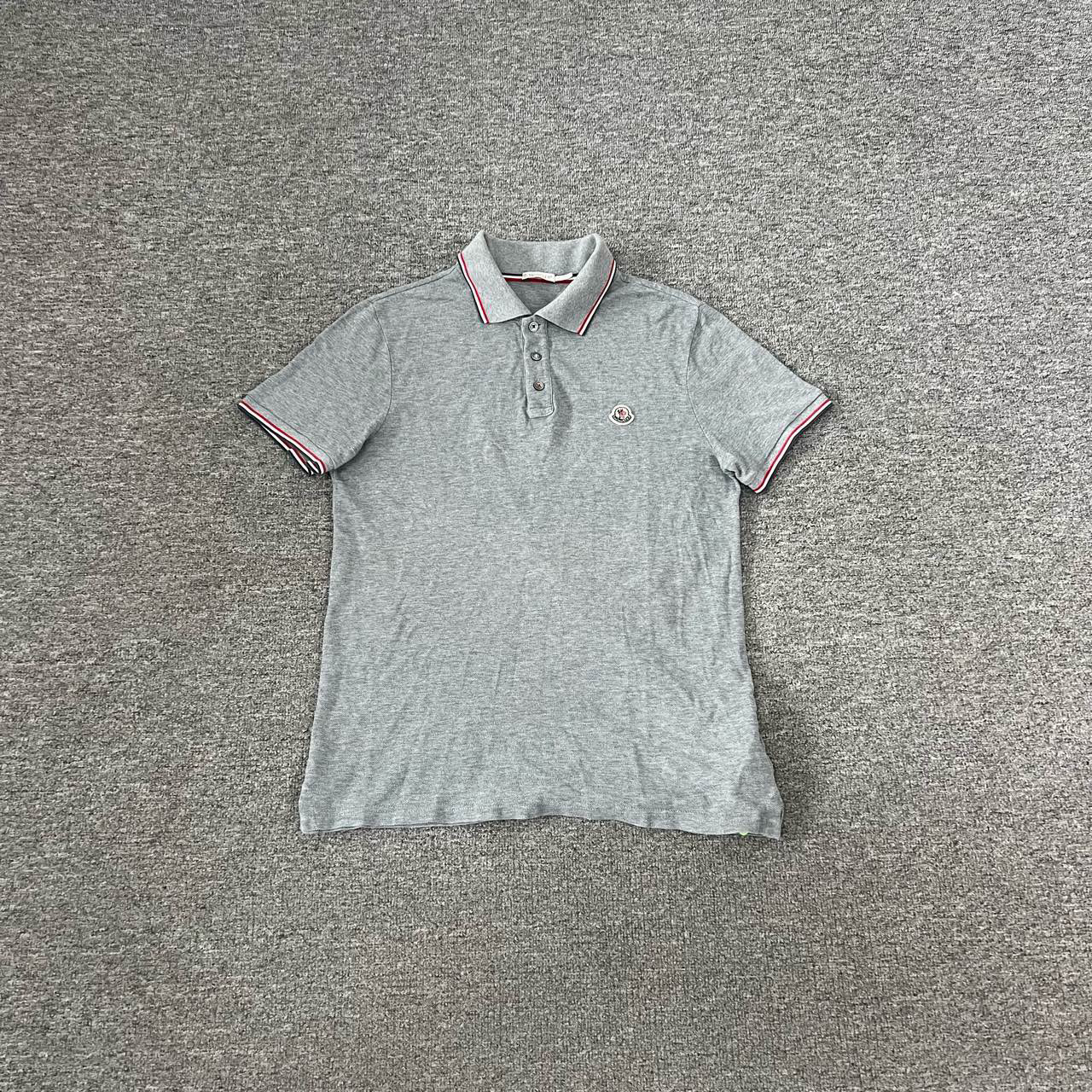 99新 MONCLER 蒙口 灰色 polo m
