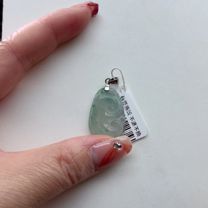 石英质玉颈饰银S925镶嵌