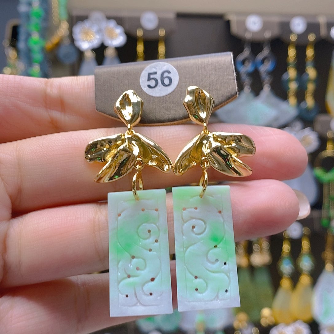 未镶嵌翡翠耳饰翡翠