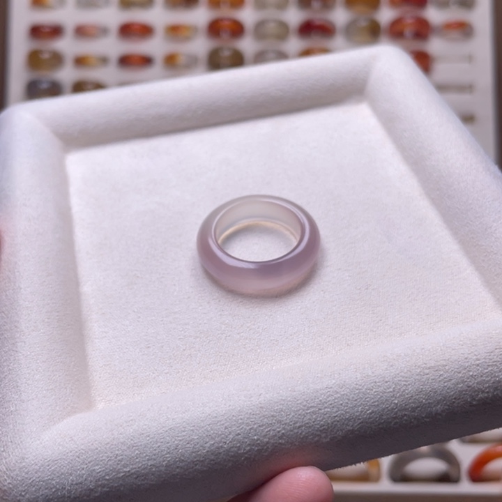 玛瑙/玉髓戒指未镶嵌V****