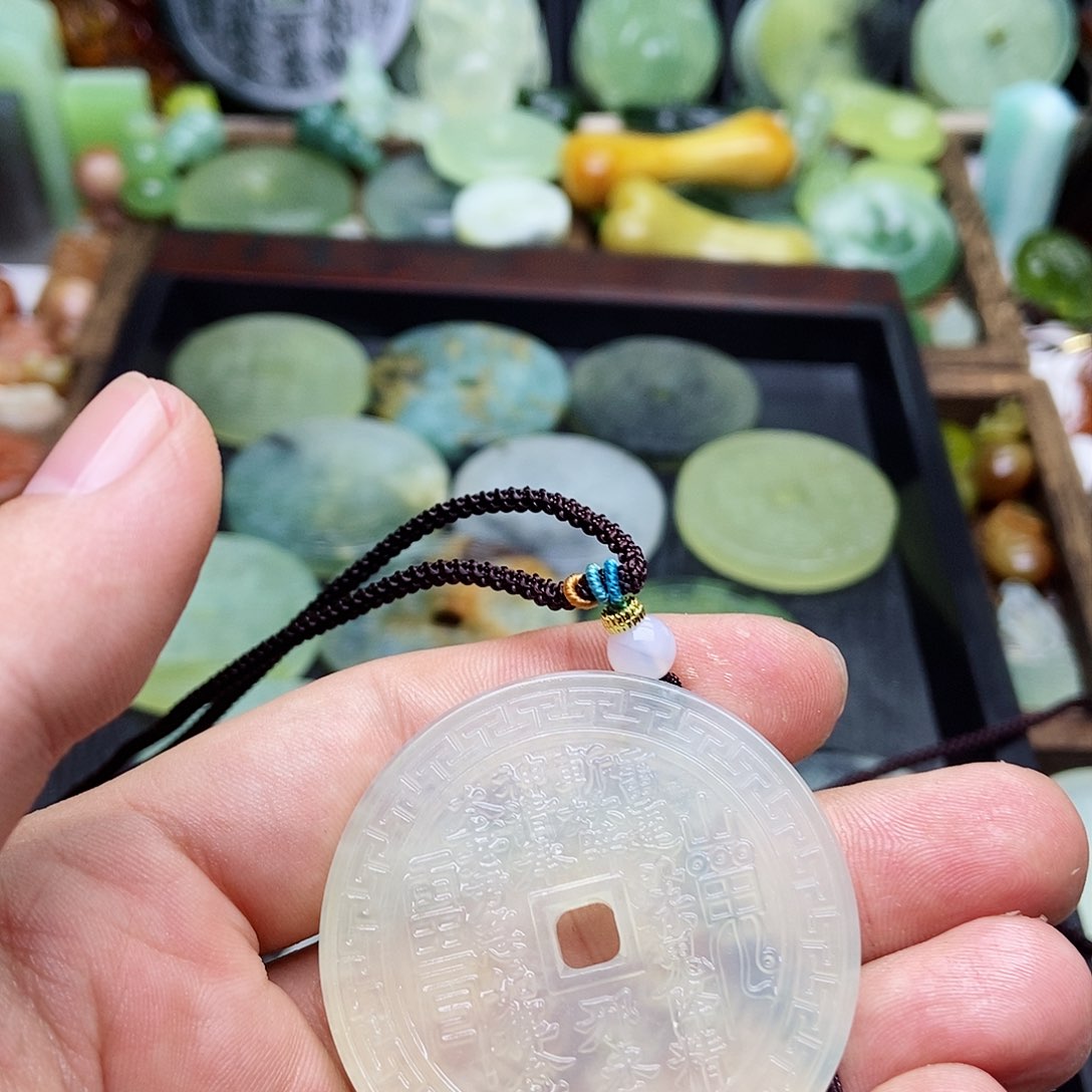 蛇纹石玉挂件未镶嵌ღ*崽