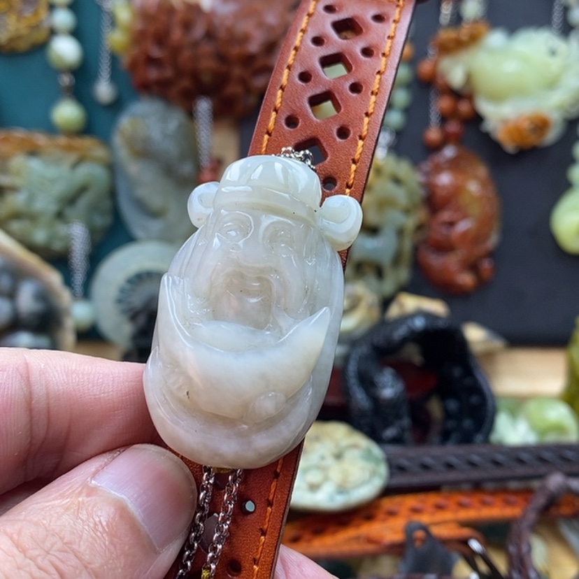 【闪购商品】蛇纹石玉手牌未镶嵌