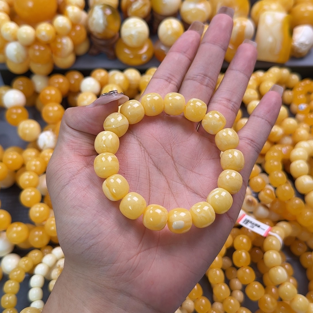 蜜蜡未镶嵌珠宝奇石同料13mm