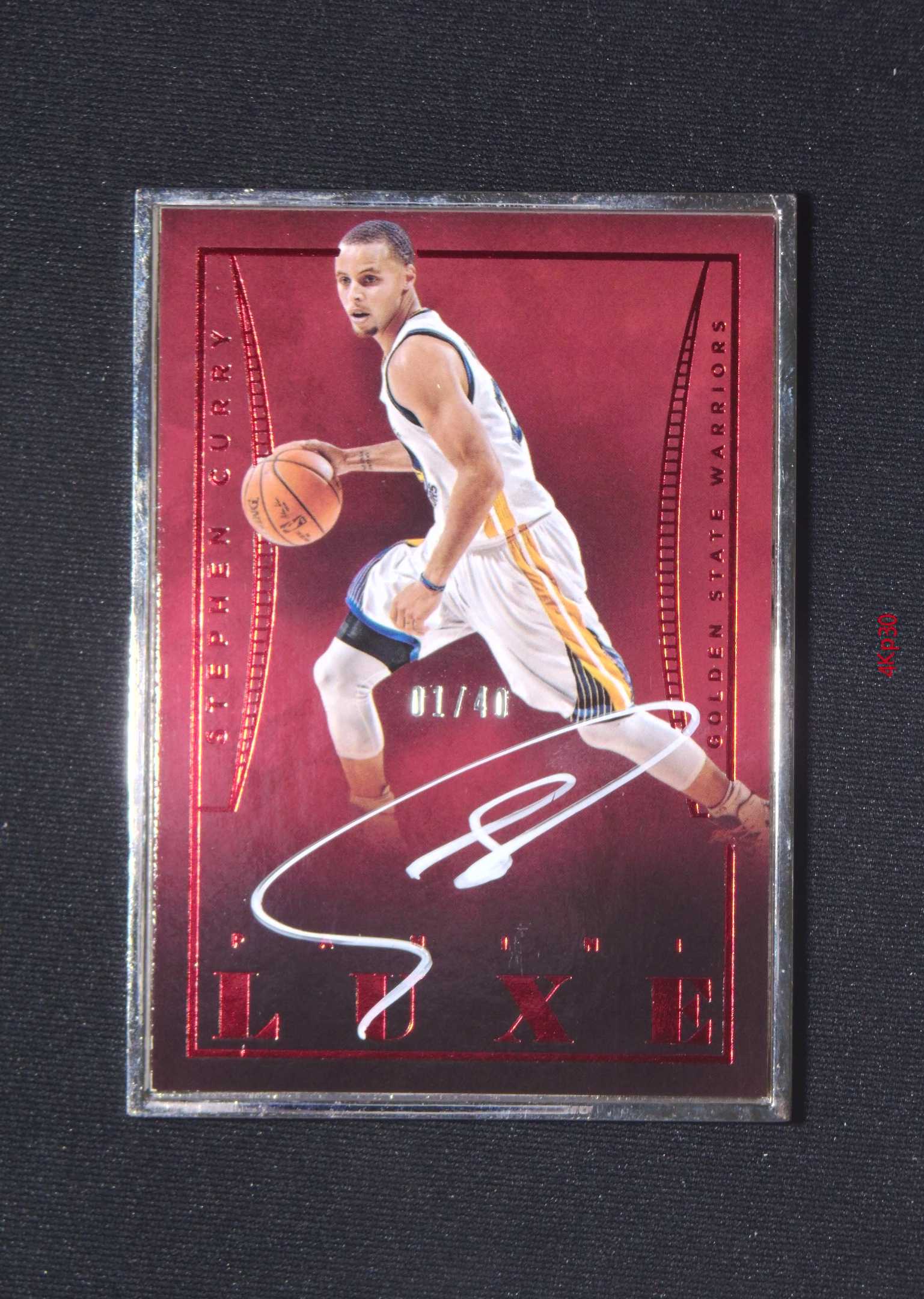 【直播开价】库里 40编 帕尼尼NBA国宝手提亲笔签名球星卡 