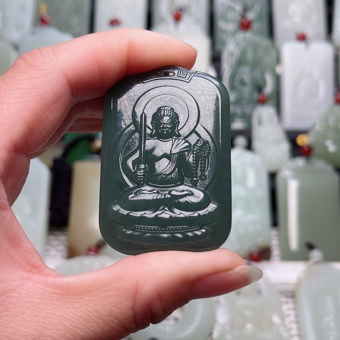 和田玉挂件未镶嵌沭****修