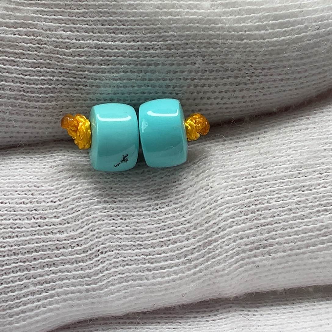 绿松石直切珠 未镶嵌