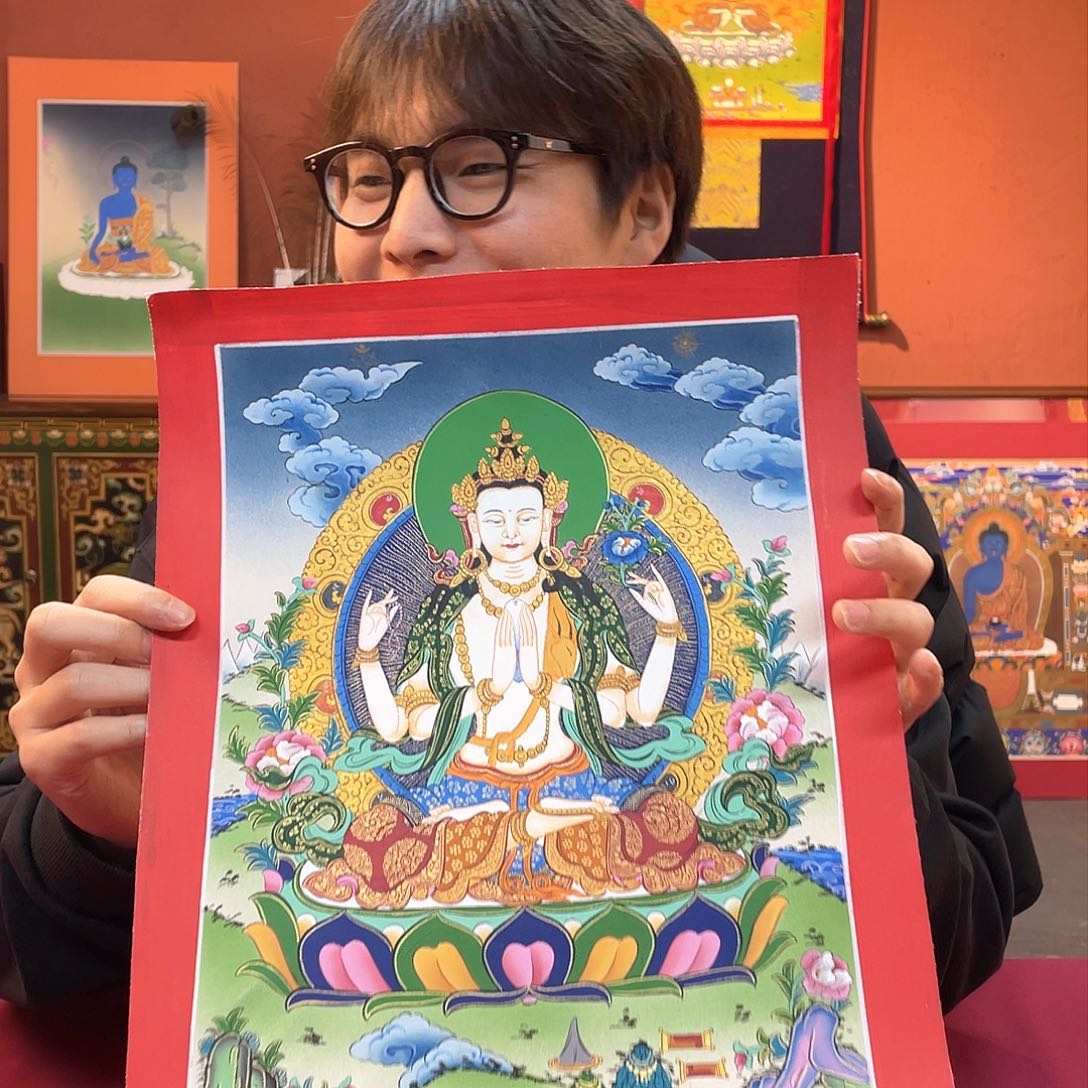 装裱画25×35四臂纯手绘