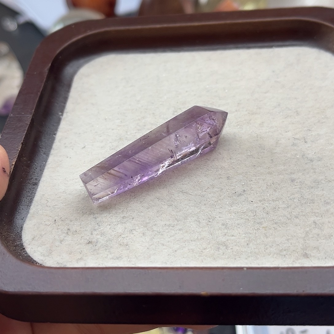 水晶珠宝半成品未镶嵌69巴西紫水晶权杖