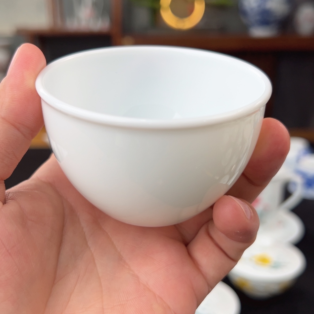 柴窑滑石子素胎缸杯