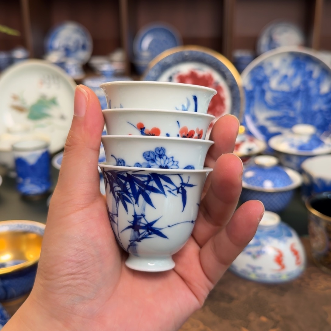 纯手工手绘陶瓷茶具