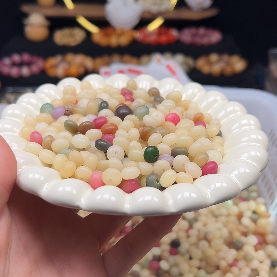 手串菩提根/象牙果瑕疵敦煌多宝算盘1000颗