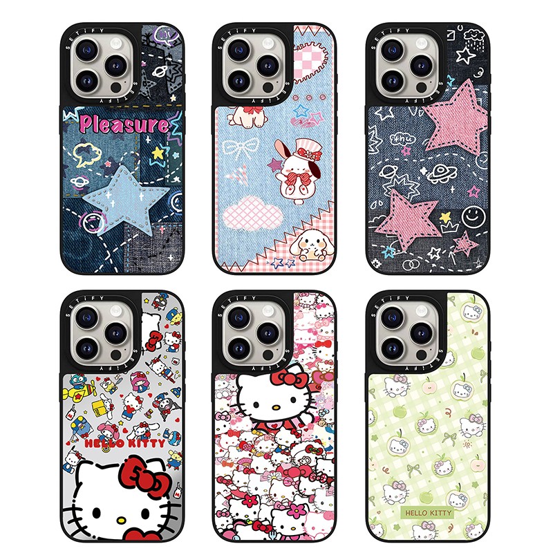 【星星牛仔凯蒂猫】适用iPhone16Pro苹果17Promax手机壳15潮牌14/13