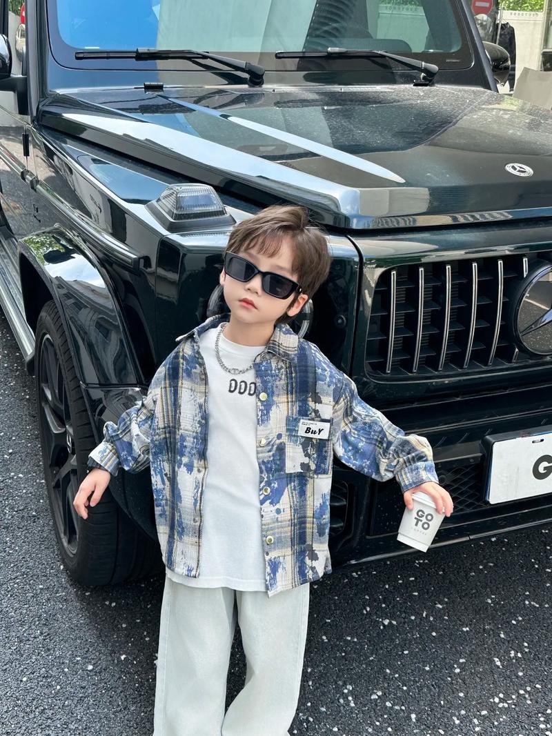 【汉堡家Ⅱ】男女童潮流时尚外套裤子套装童装百搭童品