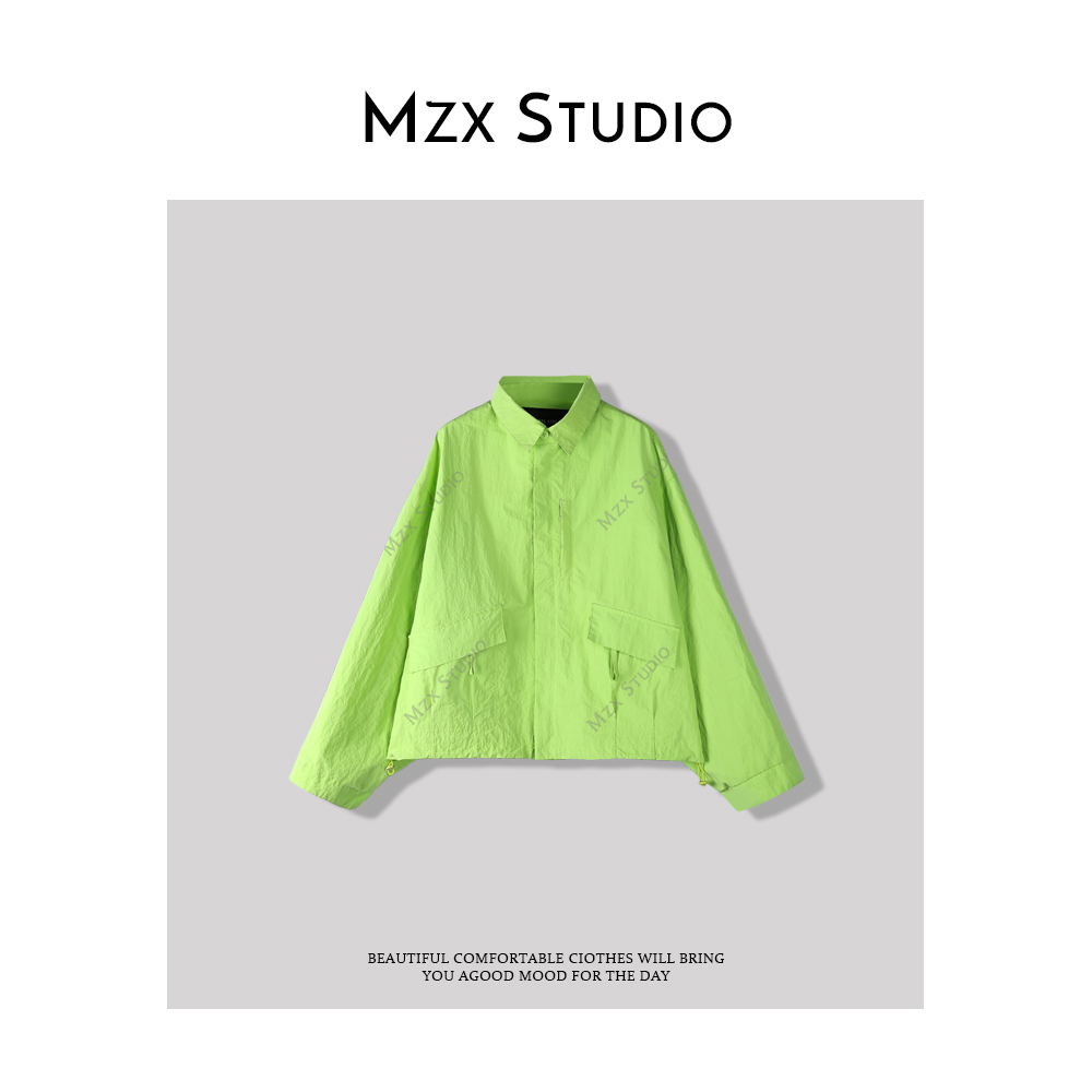 MZX 春季翻领荧光绿外套WT6967-Z