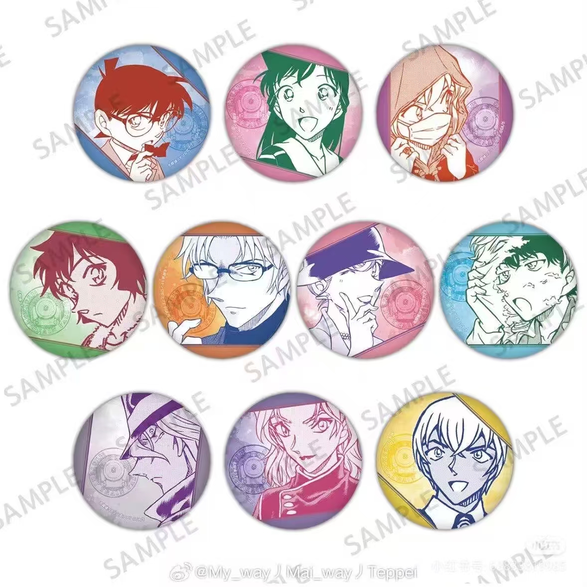 【香屁】名侦探柯南列车大作战吧唧合集盲盒（默认代拆）