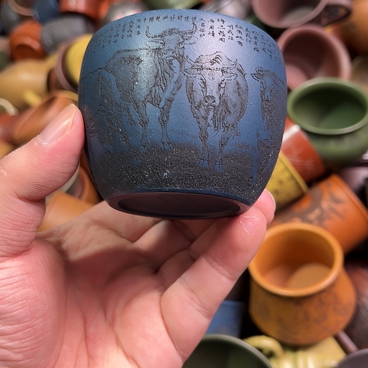 紫砂茶杯全手工紫砂主人杯
