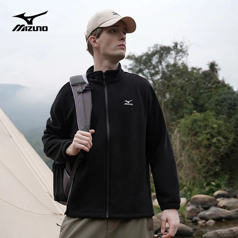 Mizuno/美津浓户外抓绒衣立领加绒蓄热锁温男摇粒绒外套A2CC3505