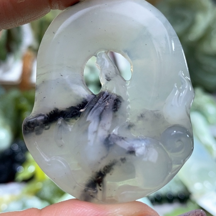 岫玉岫玉吊坠未镶嵌