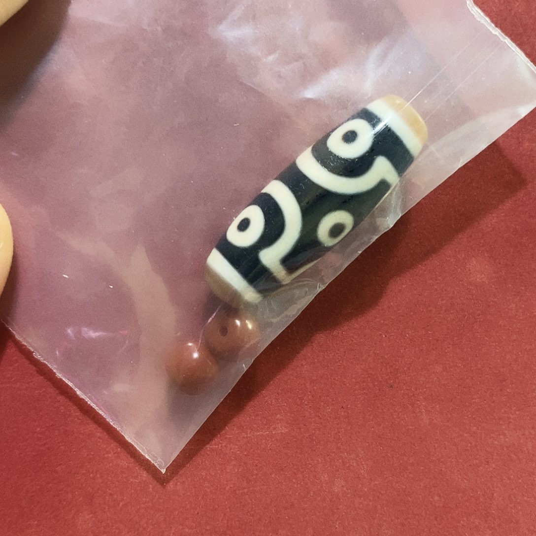 子***牙玛瑙/玉髓未镶嵌颈饰行运臻品顶料六眼