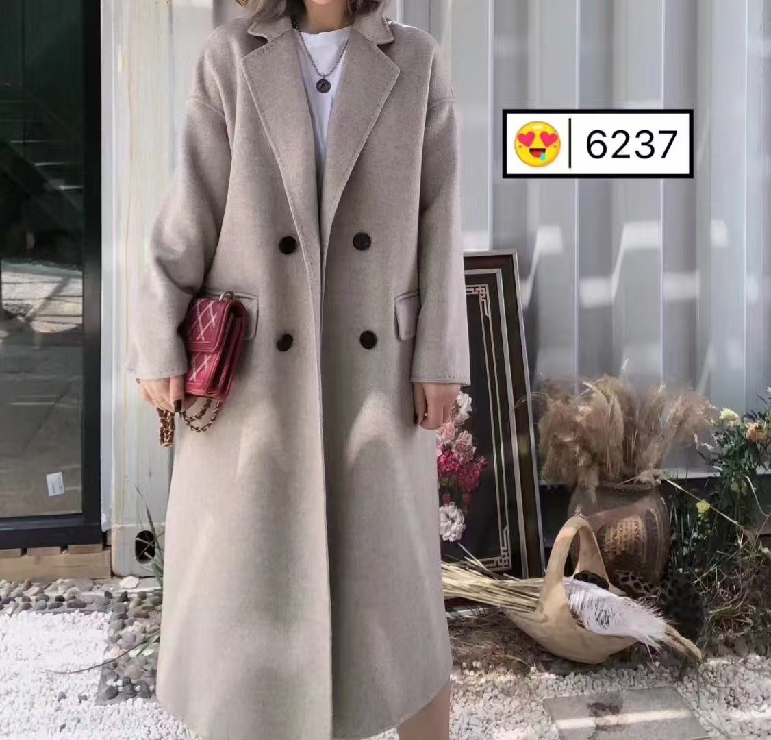 女秋冬毛呢外套英伦风时尚气质6237