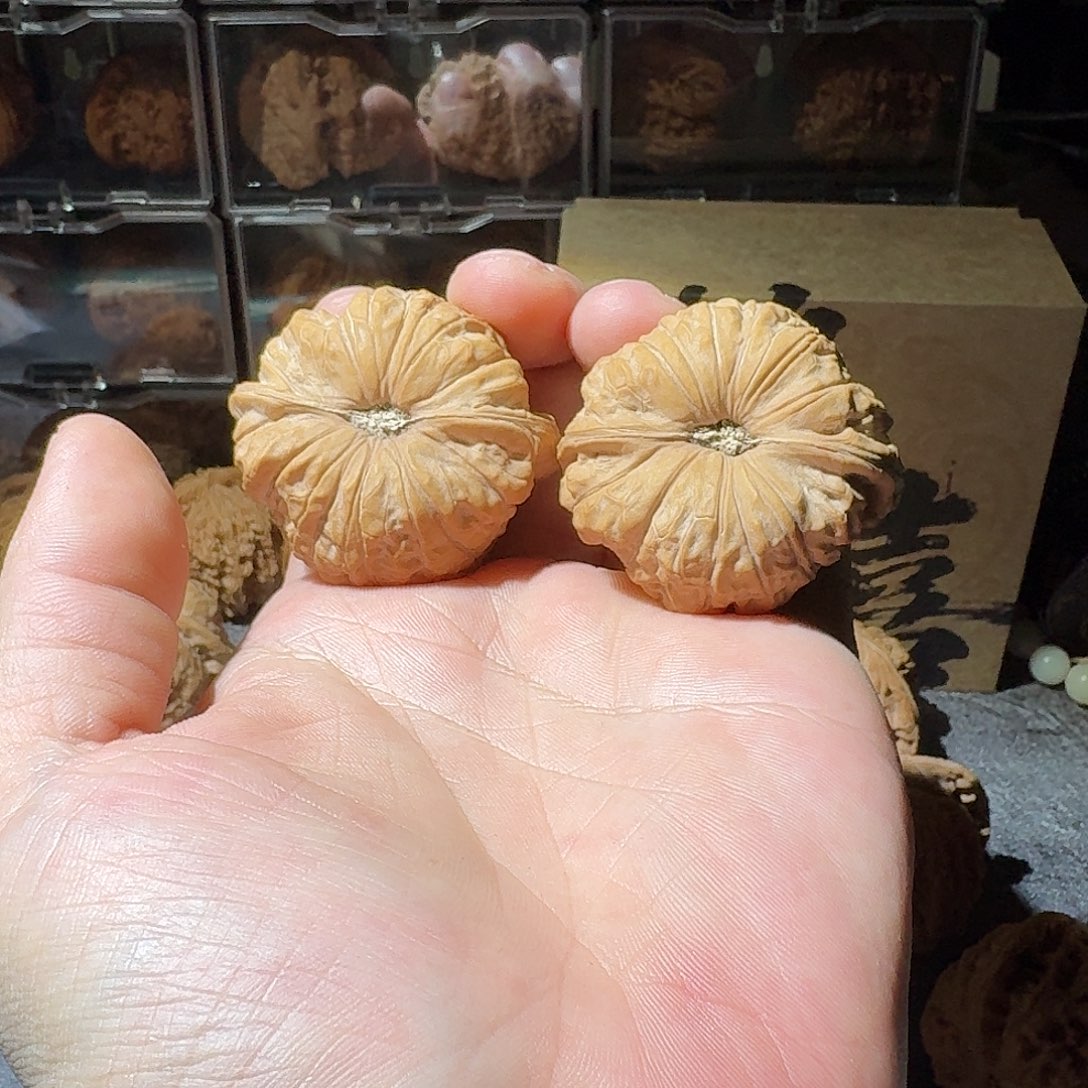 吊坠文玩核桃全品凹底南瓜墩