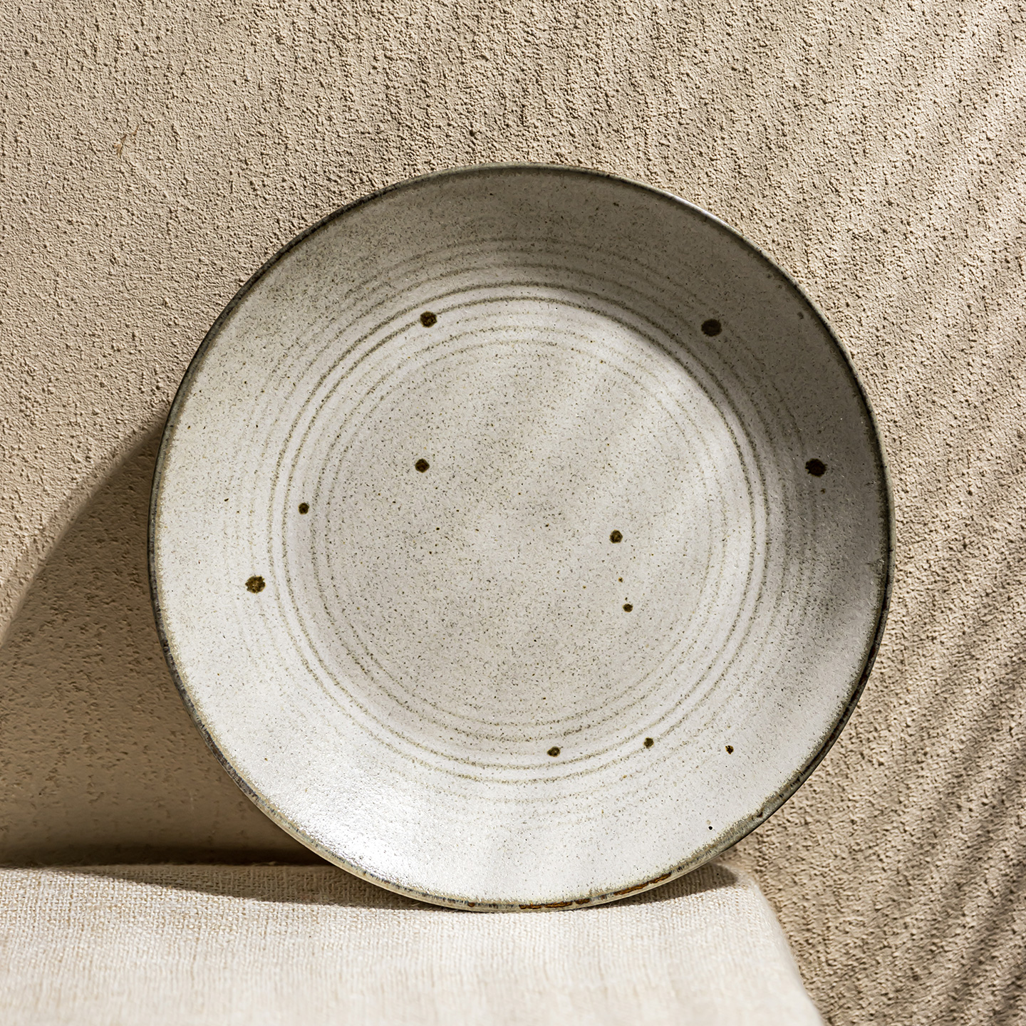 YE HOME 小众螺纹陶瓷盘家用浅盘菜盘西餐盘沙拉盘意面盘子早餐盘