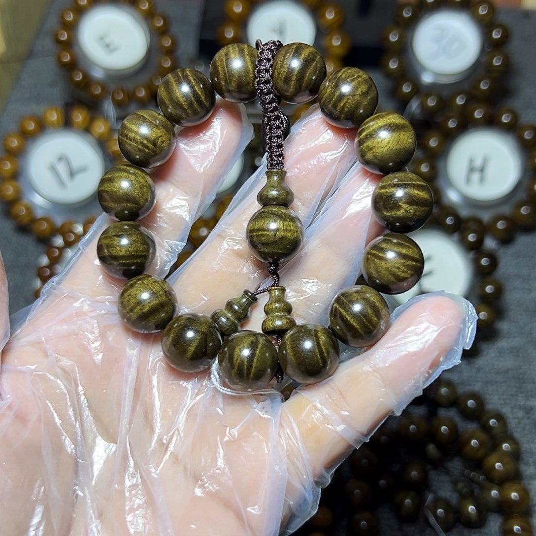 w***然手串/手链阴沉木阴沉1.5水波